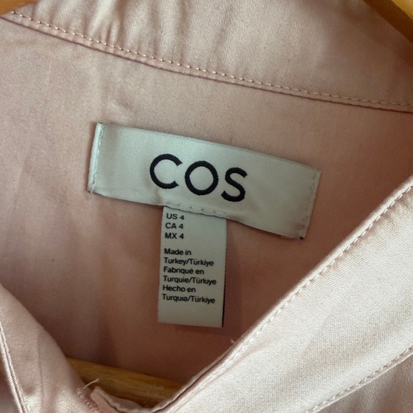 COS Light Pink Long Sleeve Shirt Dress - Picture 4 of 6
